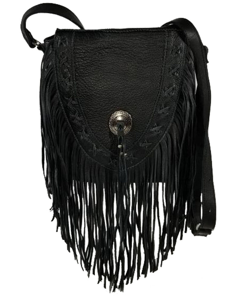 Kobler Leather Women's Black Lubbock Crossbody Bag, Black, hi-res