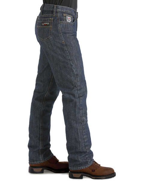 Image #2 - Cinch Men's FR White Label WRX Jeans - 38" inseam, Dark Denim, hi-res