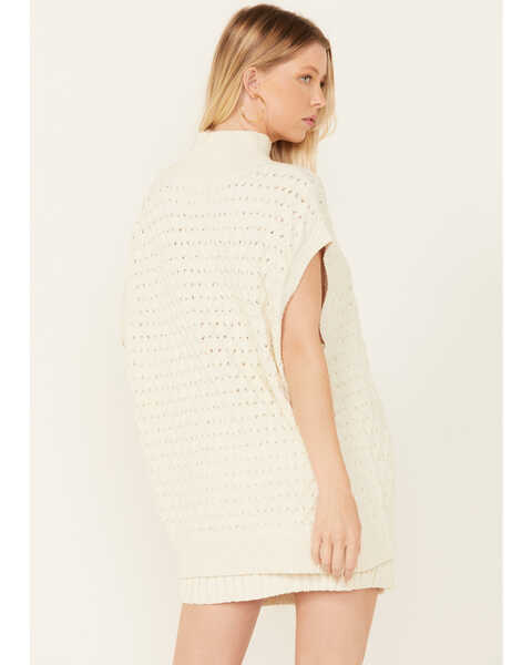 Image #4 - Free People Women's Rosemary Knit Top and Skirt Set - 2 Piece, Cream, hi-res