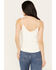 Image #4 - Shyanne Women's Crochet Lace Faux Suede Cami Top, Ivory, hi-res