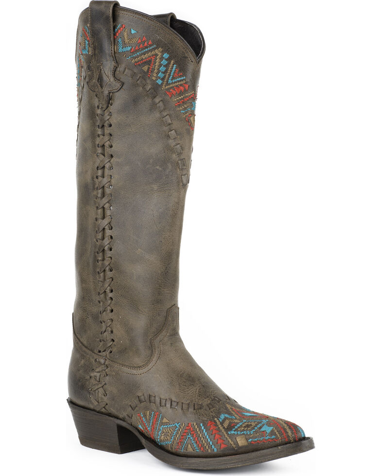 Stetson Doli Cowgirl Boots - Snip Toe, Brown, hi-res