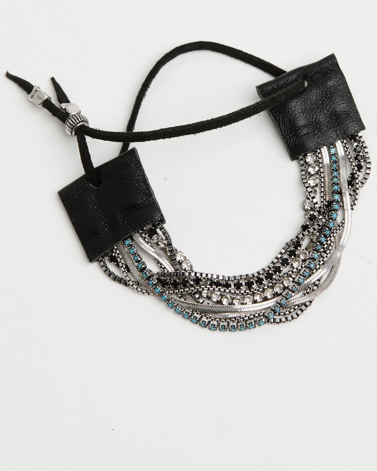 Image #2 - Shyanne Women's Rhinestone Layered Cuff Bracelet, Silver, hi-res