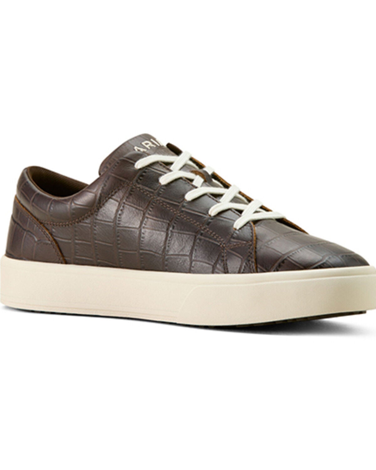 Ariat Men's Sawyer Crocodile Print Casual Shoes, Tan, hi-res