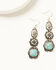 Image #1 - Shyanne Women's Rodeo Sunset Concho Earrings, Silver, hi-res