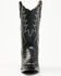 Image #4 - Dan Post Women's Exotic Snake Western Boots - Snip Toe, Black, hi-res