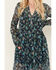Free People Women's See It Through Floral Long Sleeve Maxi Dress, Blue, hi-res