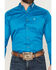 Image #3 - Ariat Men's Team Logo Twill Solid Long Sleeve Button-Down Western Shirt, Blue, hi-res