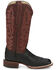 Image #2 - Justin Women's Exotic Full Quill Ostrich Western Boots - Broad Square Toe, Black, hi-res