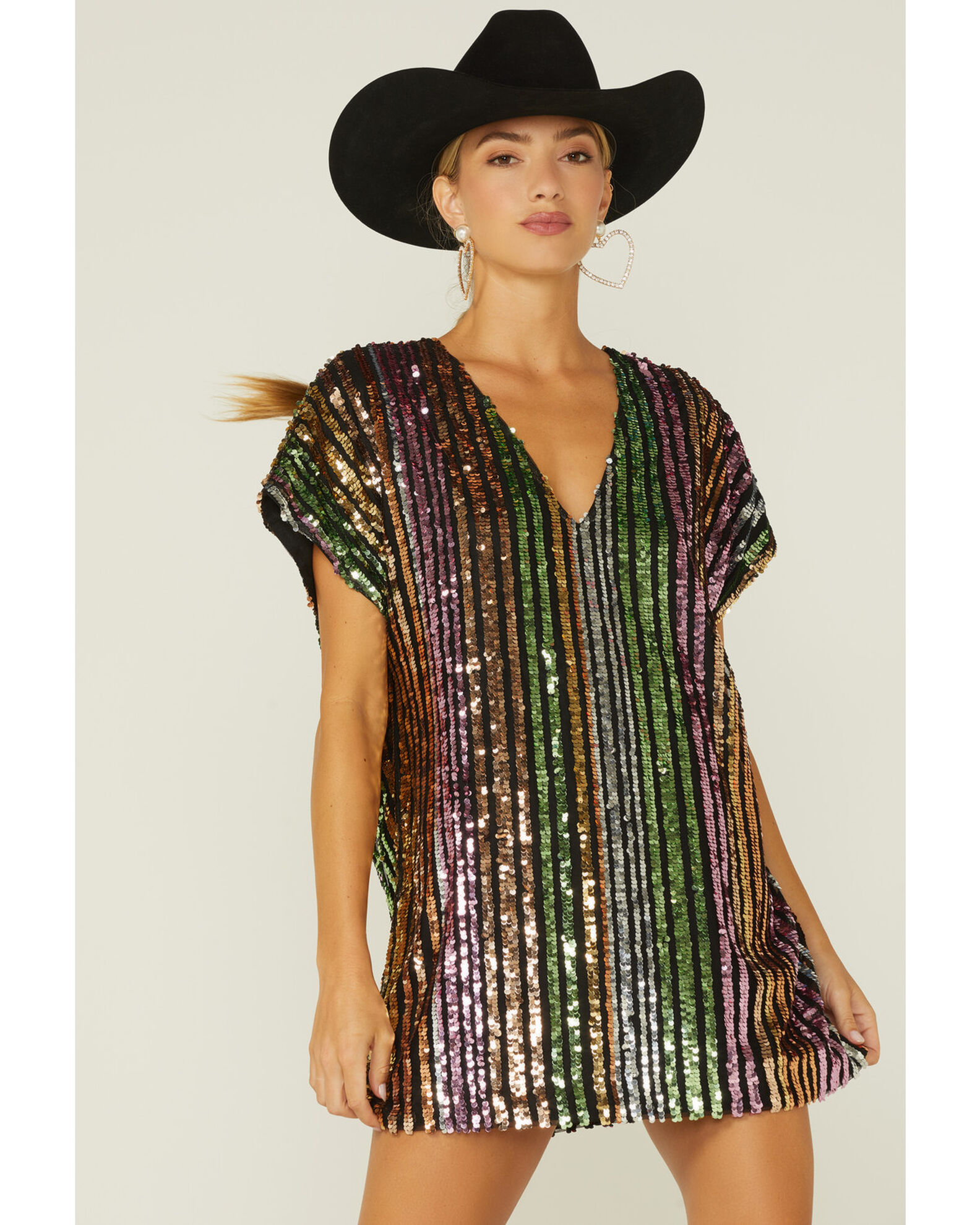 Rainbow striped shirt dress online
