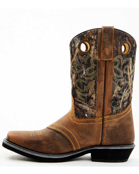 Smoky Mountain Women's Pawnee Camo Western Boots - Square Toe, Brown, hi-res