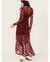 Image #5 - Shyanne Women's Maxi Long Sleeve Lace Dress, Maroon, hi-res