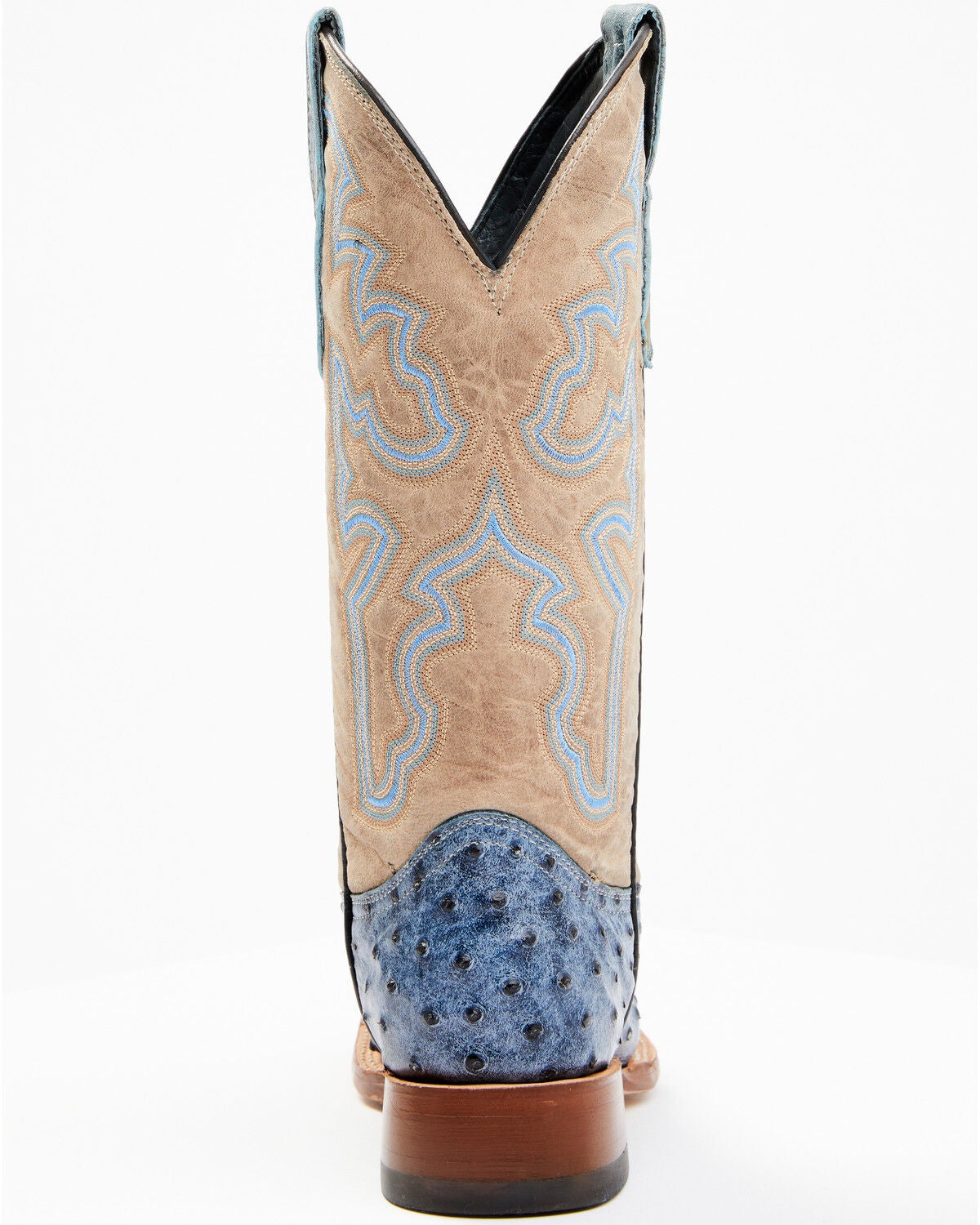 Image #5 - Tanner Mark Women's Bluebonnet Western Boots - Broad Square Toe, Blue, hi-res