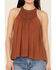 Image #3 - Shyanne Women's Crochet Halter Tank Top, Caramel, hi-res