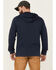 Brothers & Sons Men's Solid Heather Slub Long Sleeve Hooded Sweatshirt , Navy, hi-res