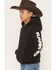 Image #3 - RANK 45® Boys' Solid Flank Hooded Sweatshirt, Black, hi-res