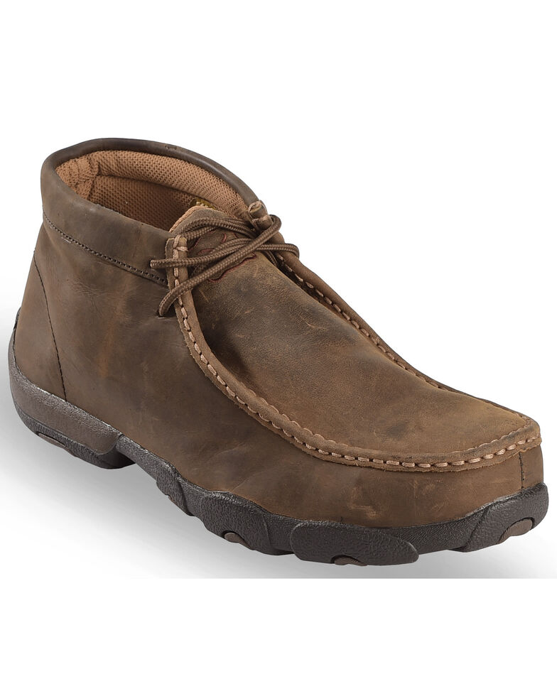 Twisted X Driving Lace-Up Moccasin Shoes - Steel Toe | Sheplers