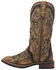Laredo Women's Bouquet Western Performance Boots - Broad Square Toe, Brown, hi-res