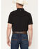 Image #4 - RANK 45&reg; Men's Ridge Solid RODEOTEK&trade; 2.0 Short Sleeve Snap Western Shirt, Black, hi-res