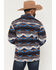 Image #4 - Rock & Roll Denim Men's Boot Barn Exclusive Southwestern Print 1/4 Zip Pullover, Blue, hi-res