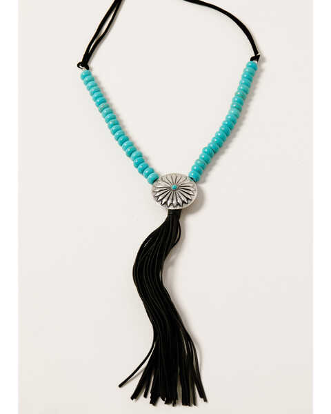 Image #3 - Shyanne Women's Midnight Sky Layered Y Tassel Necklace, Silver, hi-res