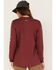Image #4 - Ariat Women's FR Stretch USA Logo Long Sleeve Work T-Shirt, Dark Red, hi-res