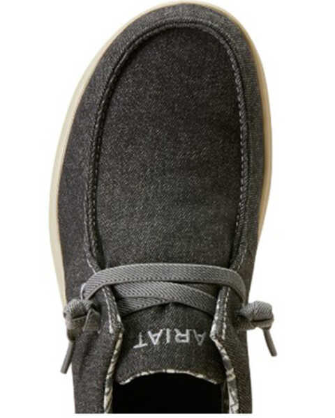 Image #4 - Ariat Men's Hilo Stretch Casual Shoes - Moc Toe , Black, hi-res