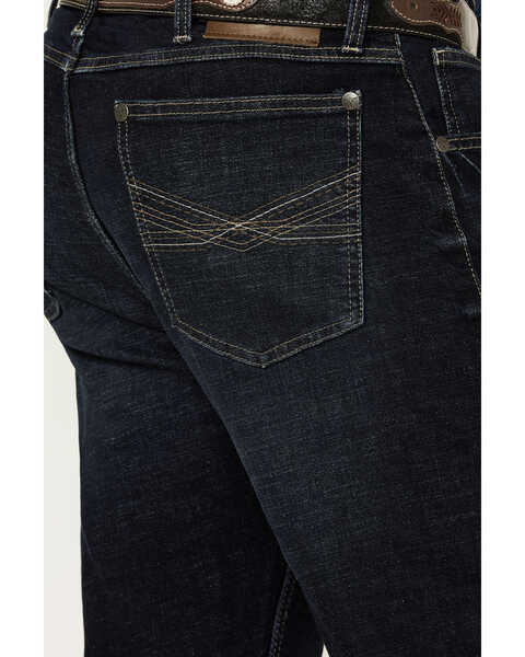 Image #4 - Wrangler 20X Men's Bowden Dark Wash Vintage Bootcut Stretch Denim Jeans, Dark Wash, hi-res