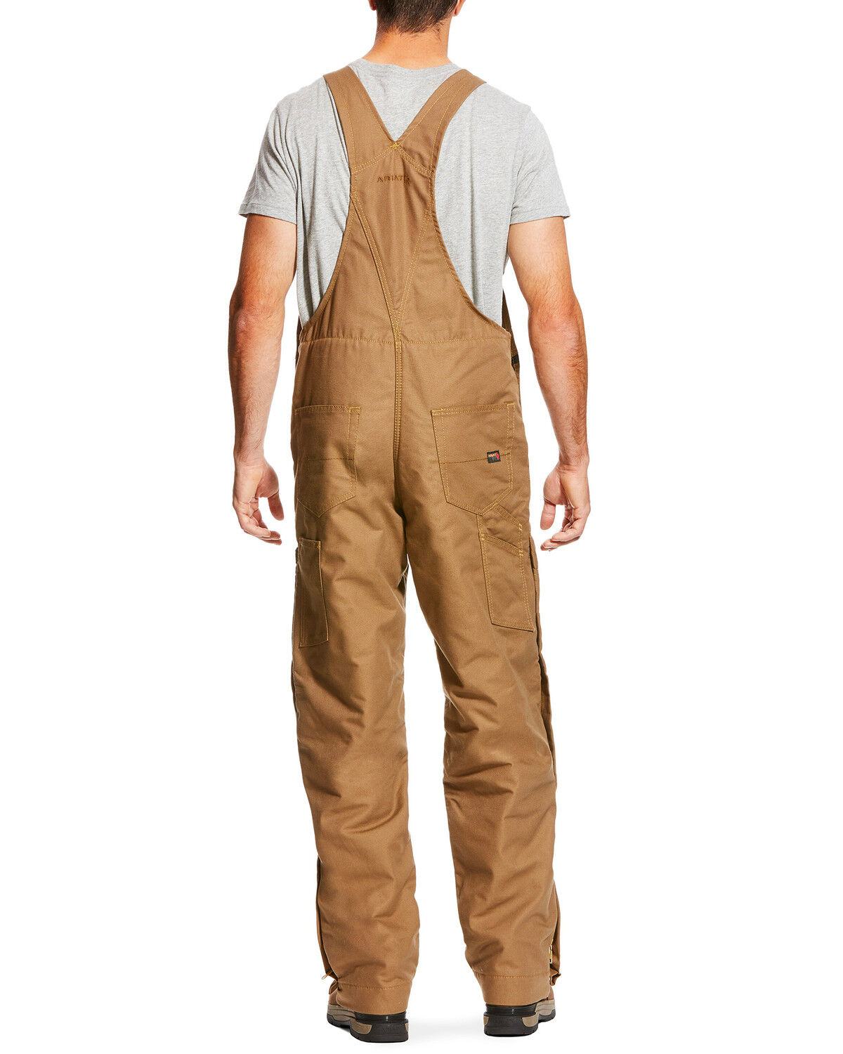 Image #2 - Ariat Men's FR Insulated Bib 2.0 Overalls - Big, Beige/khaki, hi-res