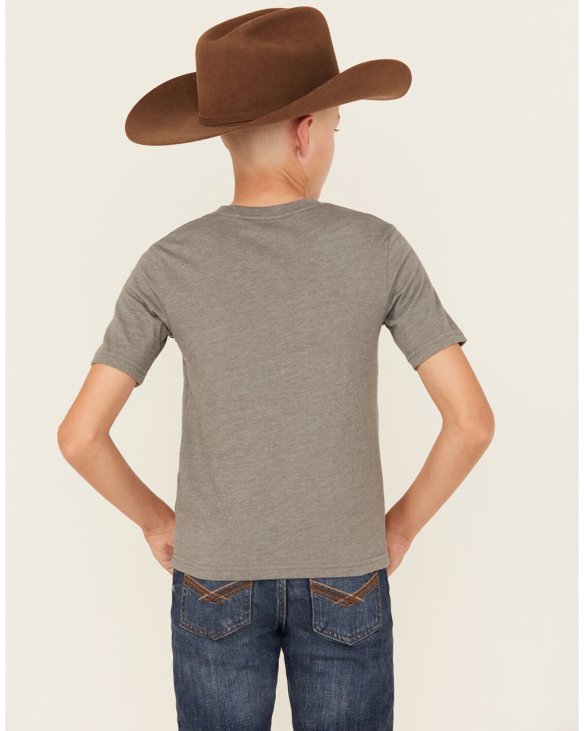 Image #4 - Wrangler Boys' Stay Wild Short Sleeve Graphic T-Shirt, Grey, hi-res