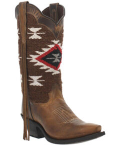 Laredo Women's Bailey Western Boots - Snip Toe, Honey, hi-res