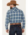 Pendleton Men's Canyon Plaid Print Long Sleeve Western Snap Shirt, Blue, hi-res
