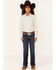 Image #2 - Cruel Girl Girl's Stripe Print Long Sleeve Pearl Snap Western Shirt, Multi, hi-res