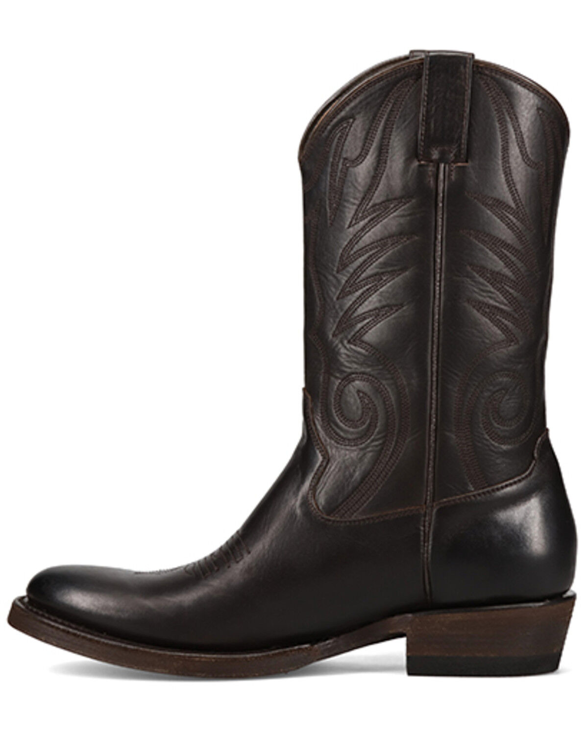 Image #3 - Frye Men's Grady Short Western Boots - Round  Toe, Chocolate, hi-res