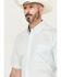 Cinch Men's Geo Print Short Sleeve Button-Down Western Shirt - Big, Light Blue, hi-res