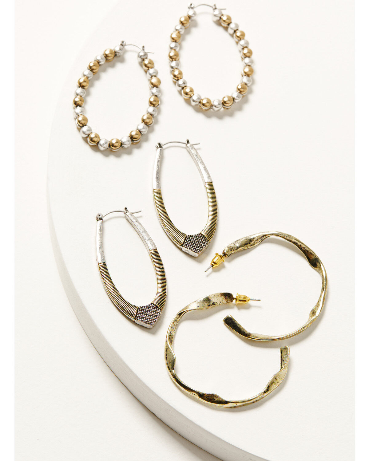 Image #1 - Shyanne Women's Sierra Winter Hoop Earring Set - 3 Piece, Multi, hi-res
