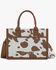 Image #1 - Wrangler Women's Cow Print Crossbody Tote, Brown, hi-res