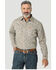 Wrangler 20X Men's FR Southwestern Geo Print Long Sleeve Pearl Snap Western Work Shirt, Tan, hi-res