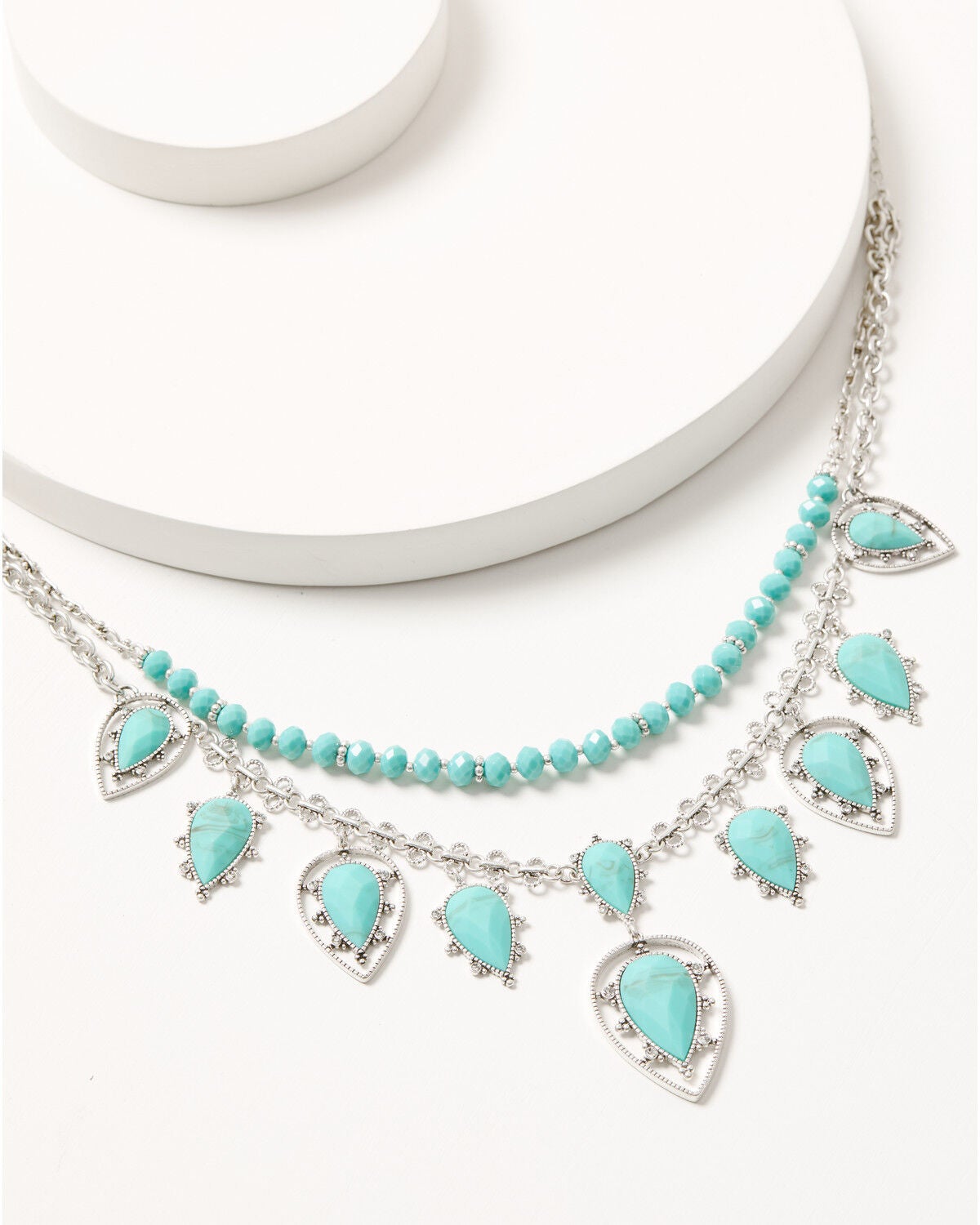 Image #1 - Lainey Wilson Women's Drama Stone Necklace, Silver, hi-res