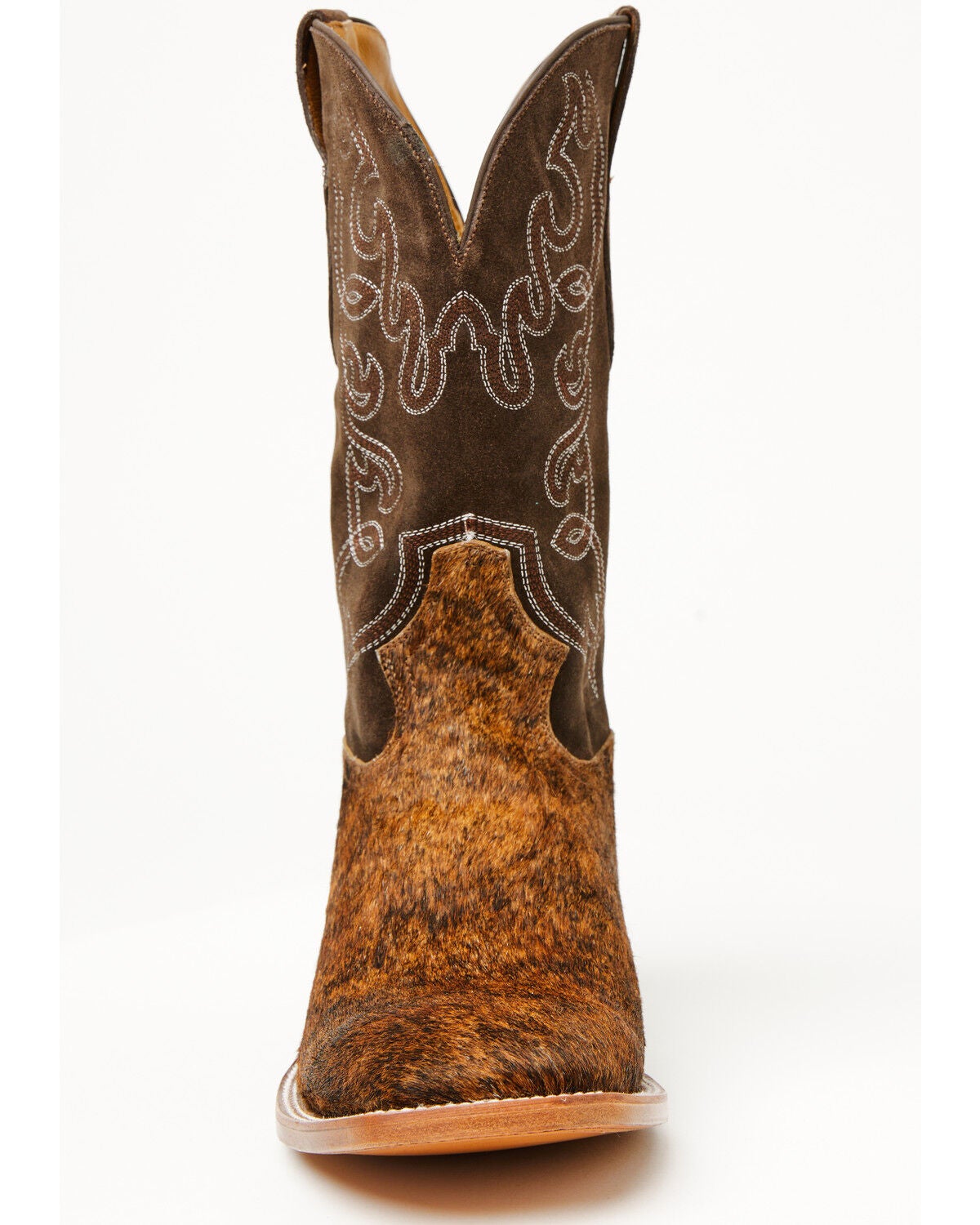 Image #4 - Cody James Men's Badlands Cowhide Western Boots - Broad Square Toe, Brown, hi-res