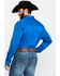 Image #2 - Cody James Core Solid Twill Long Sleeve Western Shirt , Navy, hi-res