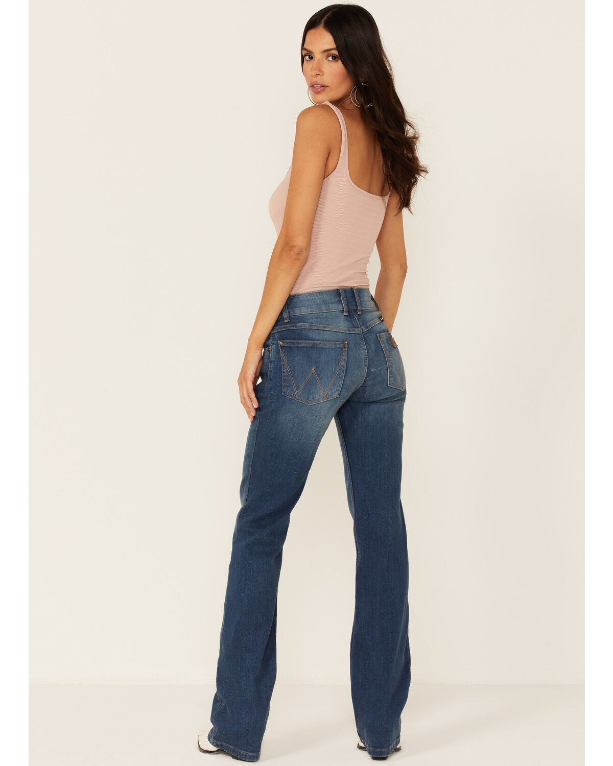 Image #3 - Wrangler Retro Women's Mae Nadia Light-Wash Stretch Bootcut Jeans, Blue, hi-res