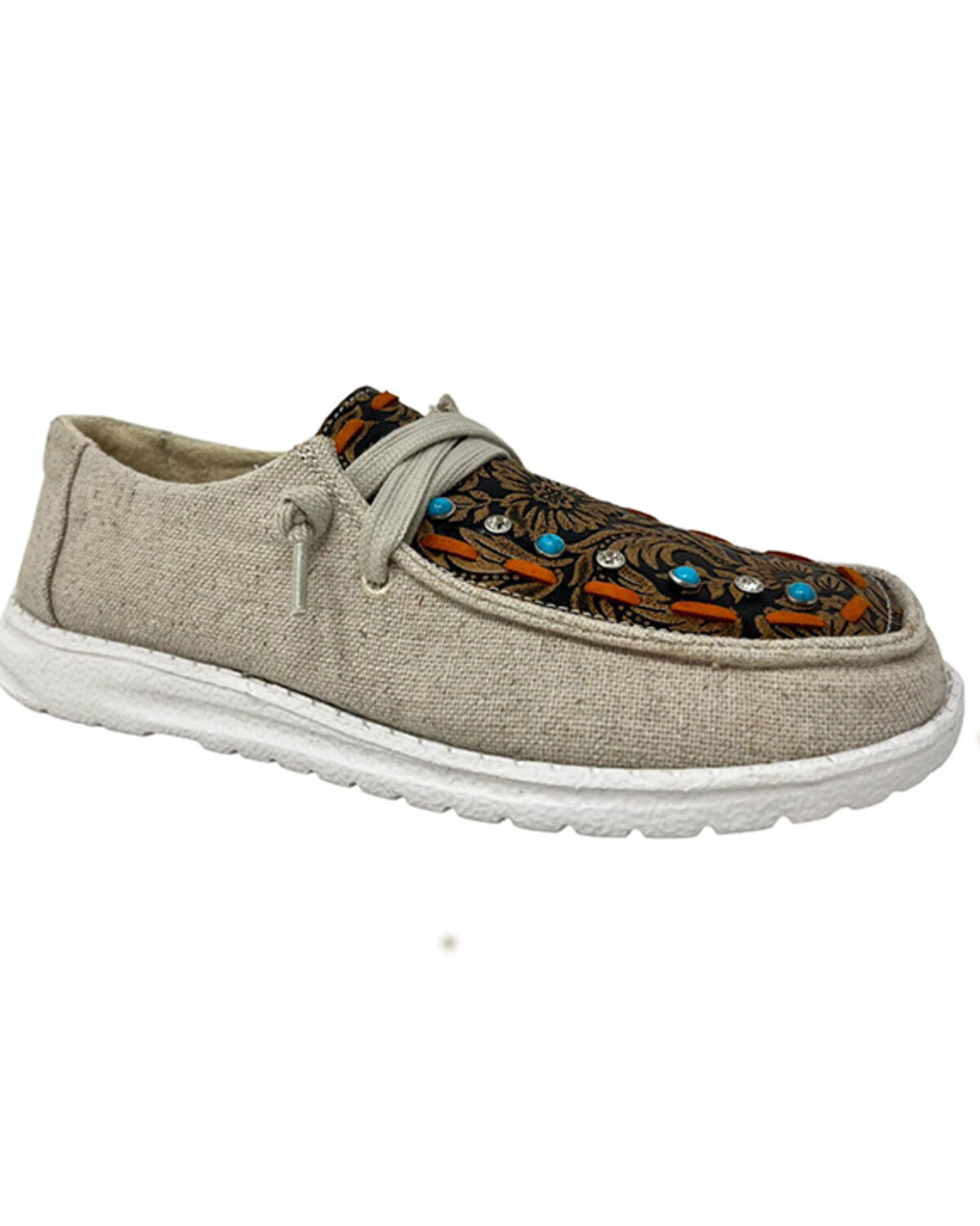 Image #1 - Very G Women's Vivian Western Casual Shoes - Moc Toe, Natural, hi-res
