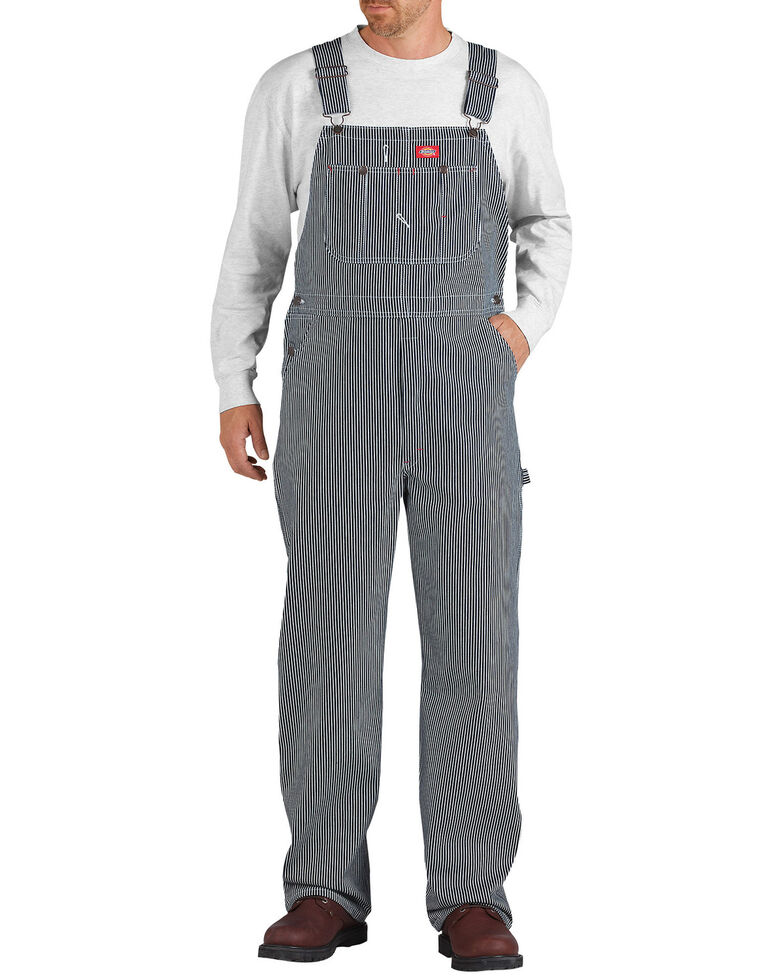 Dickies ® Hickory Stripe Overalls - Big & Tall, Denim, hi-res