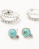 Image #3 - Lainey Wilson Women's Country Cool  Feather Earring Set - 3 Piece, Silver, hi-res