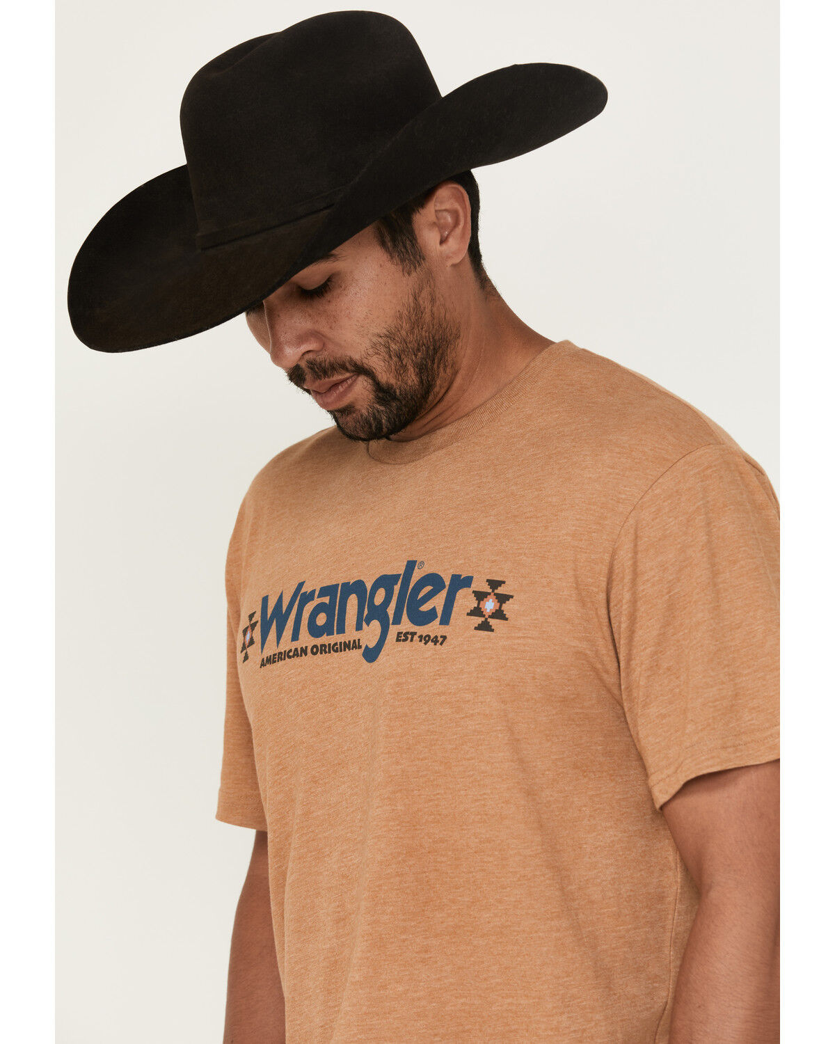 Image #2 - Wrangler Men's Logo Short Sleeve Graphic T-Shirt, Gold, hi-res