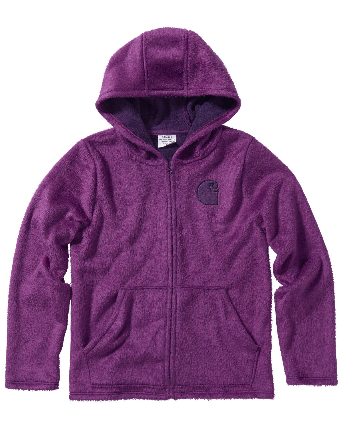 Image #1 - Carhartt Girls' Plum Caspia Fleece Sherpa Lined Jacket, , hi-res