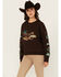 Image #1 - Ariat Women's Rodeo Sweatshirt, Brown, hi-res