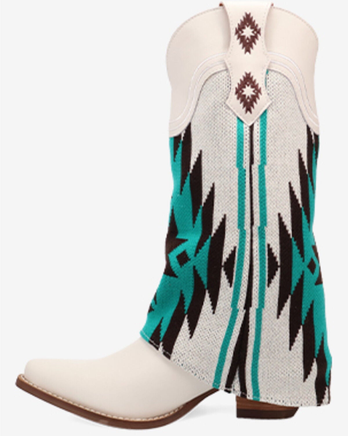 Image #3 - Dingo Women's Mystic Mesa Western Boots - Snip Toe, White, hi-res