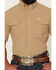 Image #3 - Ferrell Men's Tek Solid Short Sleeve Pearl Snap Stretch Performance Western Shirt, Khaki, hi-res