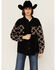 Image #1 - POL Women's Ribbon Detail Shacket, Black, hi-res